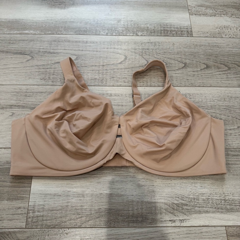 SPANX | Nude Beige Low Profile Full Coverage Minimizer Bra- Size 42DD - Picture 6 of 15